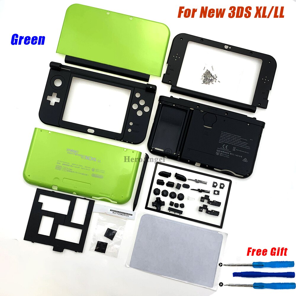 Voor 3DS Xl 3ds Ll Volledige Set Behuizing Shell Cover Case Met Faceplate Midden Frame Behuizing vervanging
