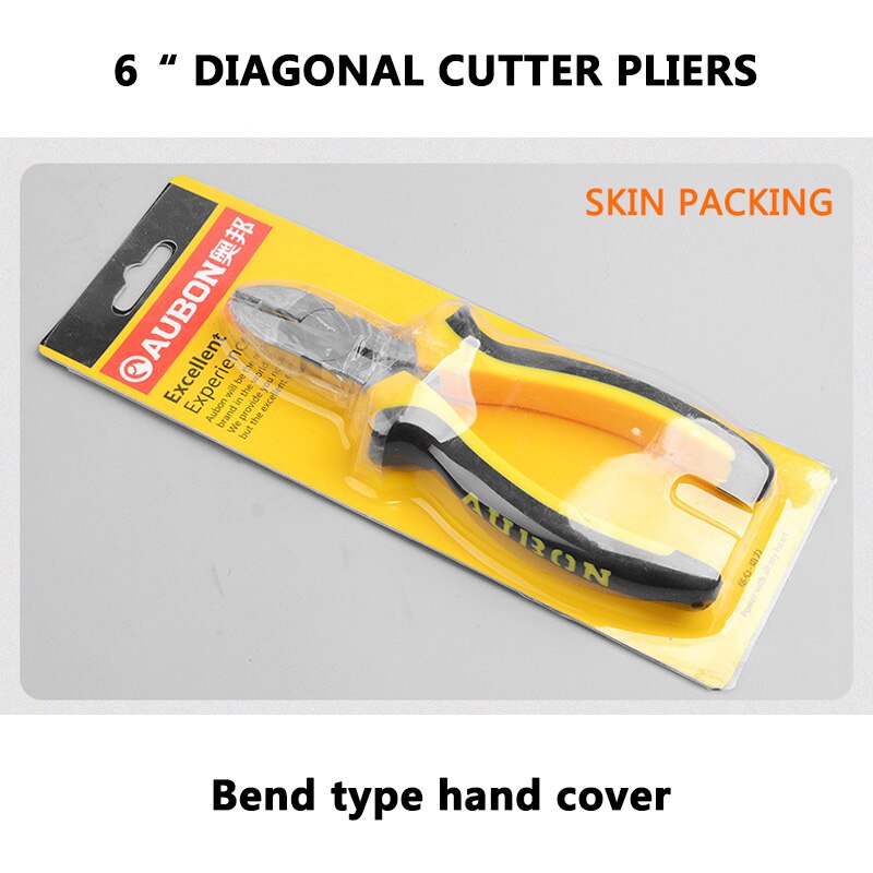 Kniptang Diagonale Cutter Ronde Kaak Micro Kralen Tangen Elektrische Draden Cutters 6 "Cut Side Knipt Tang Met Hand cover: Cutting Pliers(Skin)
