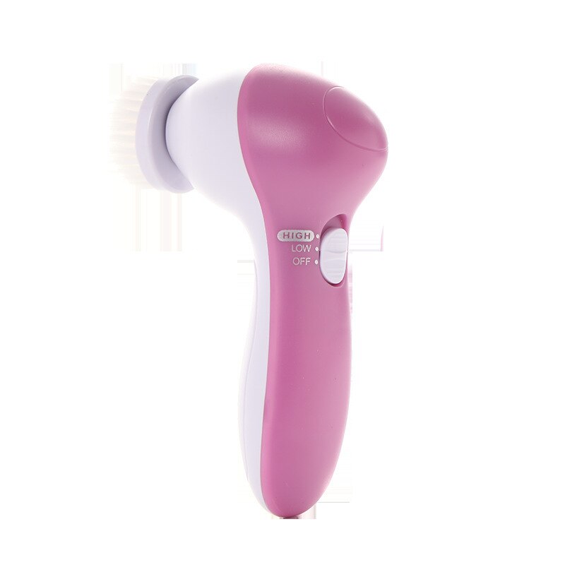 LAIKOU 5 in 1 Electric Facial Cleanser Wash Face Cleaning Mini Skin Pore Cleaner Beauty Body Massage Face Wash brush Machine: 01