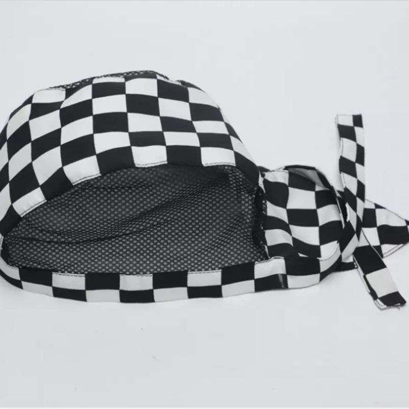 Adjustable Restaurant Chef Skull Cap Chef Mesh Hat Kitchen Cooking Hat for Adult Women Men