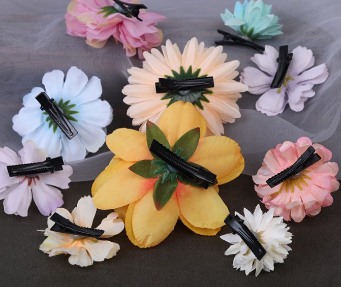 Seidenblumen-einstellen Japan Kimono Haarnadeln seitliche Haarspange Haarspangen japanische süße Chrysantheme Braut Hochzeit Haarschmuck
