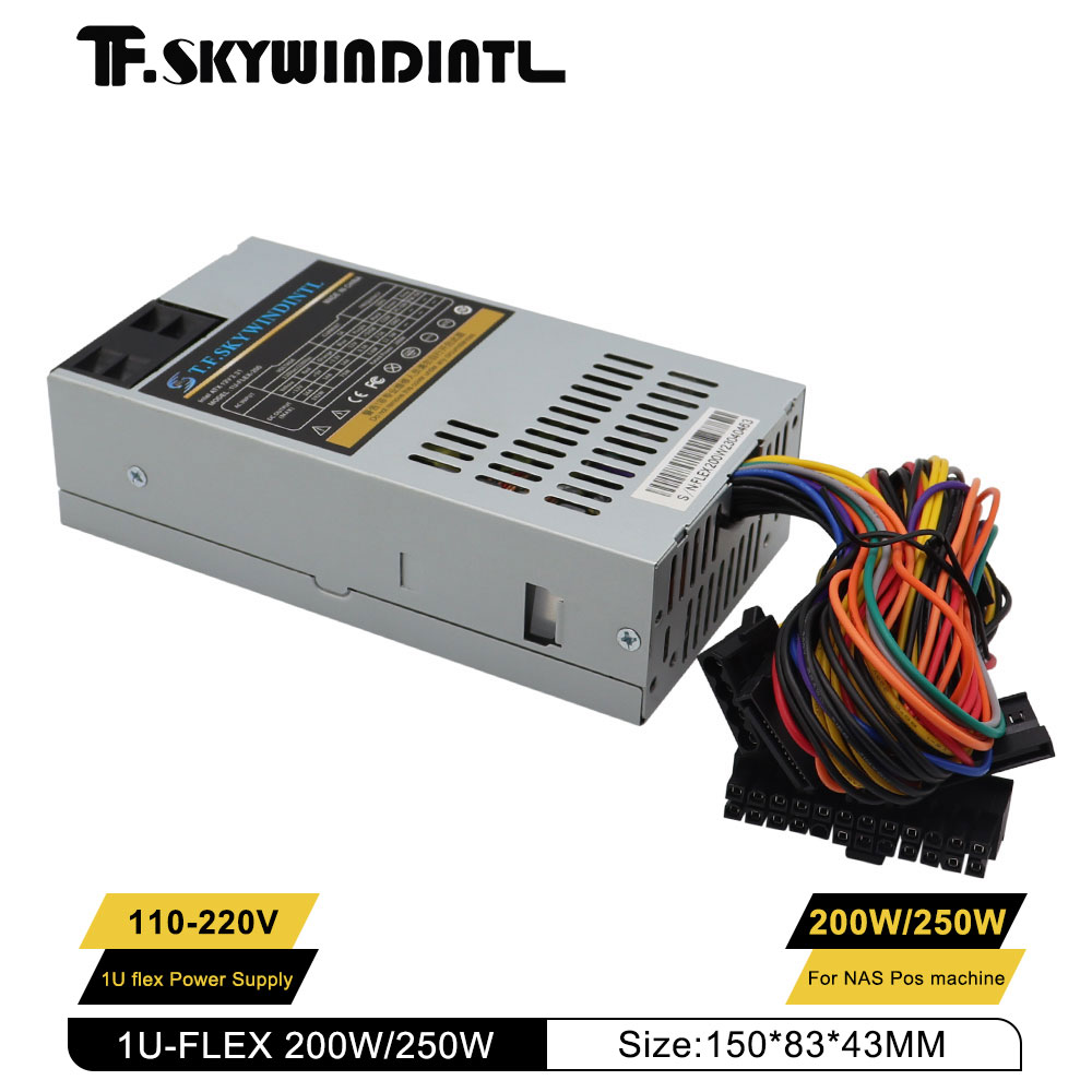 Mini-Netzteil Computer 1U 200 W 250 W 300 W Netzteil AIO Flex NAS POS Klein 1u 200 W Switching ATX Netzteil 110 V 220 V Server Desktop-Stromversorgung