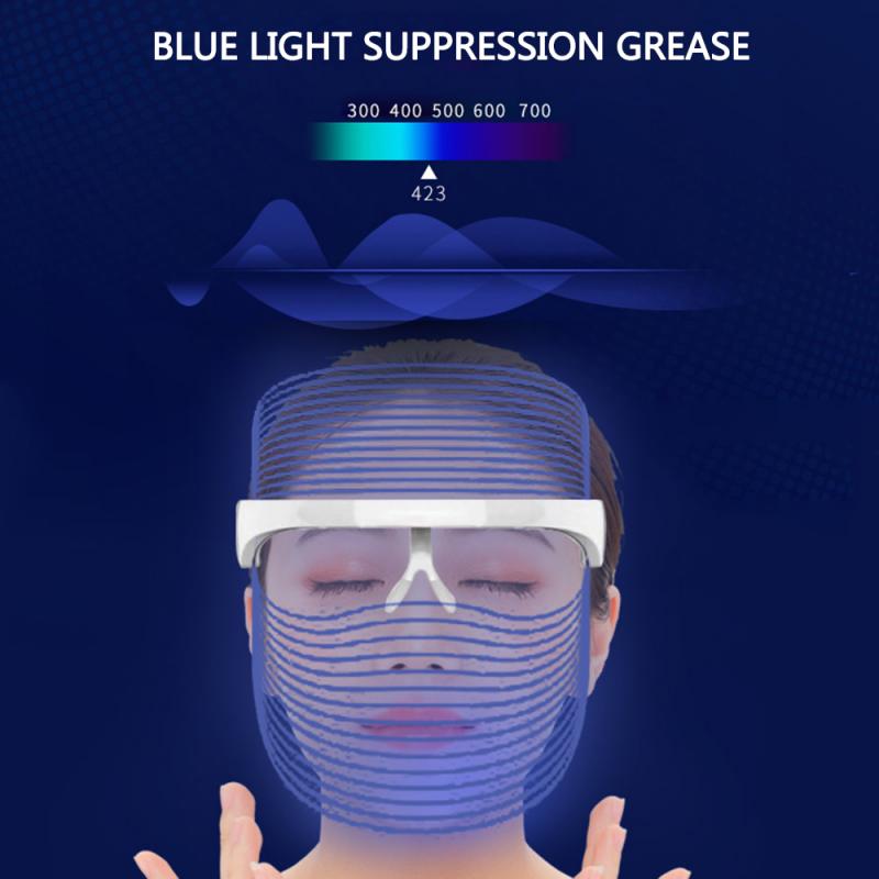 Tragbare 3 Farbe LED Licht Verjüngung Gerät Led Maske Schönheit Gerät Schönheit Instrument Spektrum Maske Heimgebrauch Schönheit Geräte