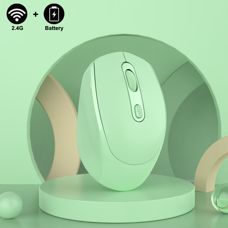 2.4G Wireless Mouse Gaming Mouse Battery Macaron Multicolor Wireless Mouse Mute Ergonomic Mouse Backlit Mice For Laptop