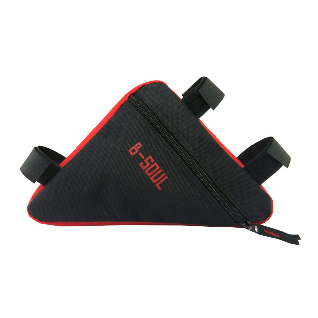 Bike Bicycle Cycling Bag Front Tube Frame Phone Waterproof Bicycle Bags Triangle Pouch Frame Holder Portable Bycicle Accessories: Red