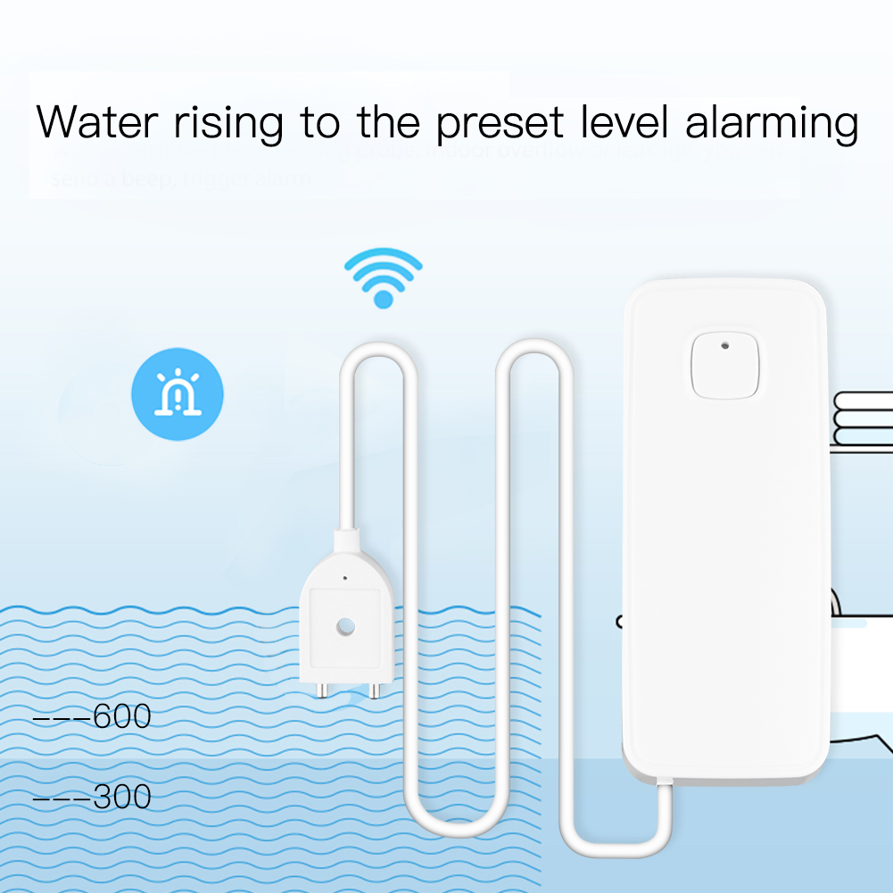 WiFi Smart Flood Sensor Waterlekkage Detector Over... – Grandado