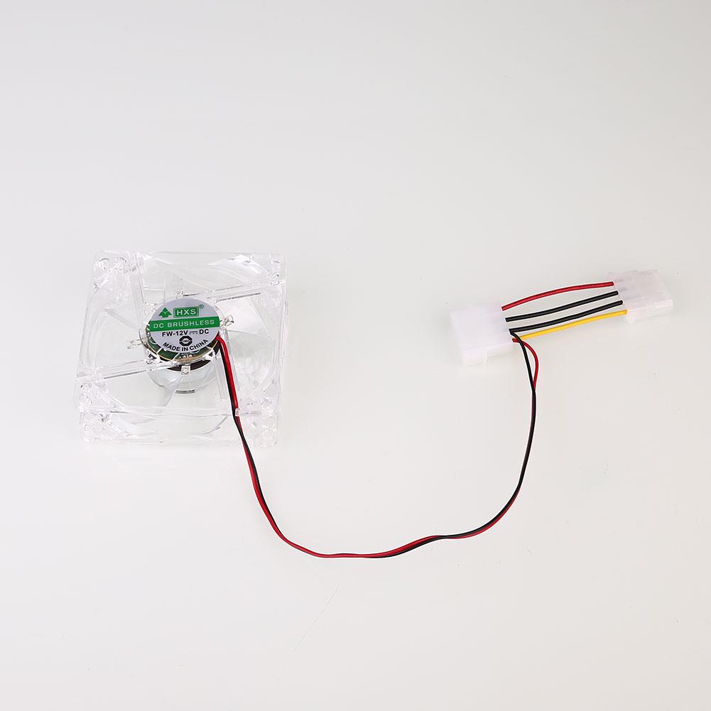 Plug Pc Cpu Koelventilator Mini Cpu Koelventilator Computer Accessoires 12V Cpu Cooling Fans Pc Computers 120 Mm radiator Motor Case: colorful light
