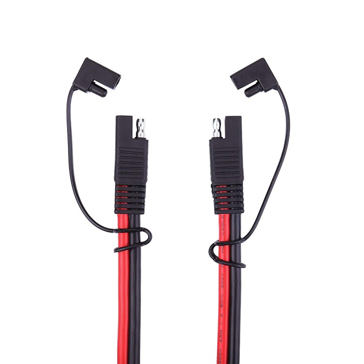 10AWG SAE Quick Disconnect Extension Cable With Dust Cap: 0.3m