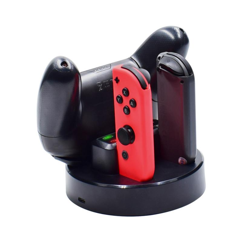 4 In1 Opladen Dock Voor Nintend Schakelaar-Controller Charger Voor Schakelaar Pro Gamepad Charge Stand Voor Ns Schakelaar