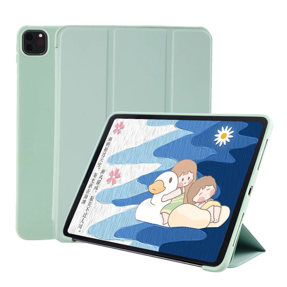 Funda Voor iPad Pro 11 inch Case 2024 Opvouwbare Stand Magnetische TPU Terug iPad A2837 A3006 Cover Slaap Wake Ondersteuning Opladen: Blauw