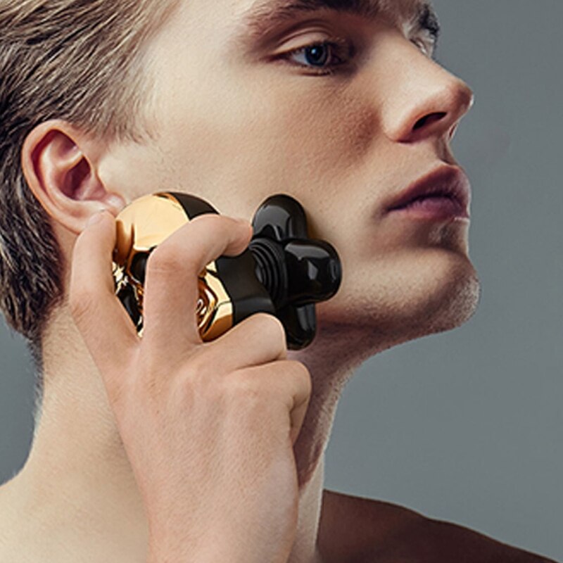 Halloween crâne rasoir électrique 6 en 1 tête chauve rasoir 5D rasoir rotatif multifonctionnel tondeuse à barbe nez oreille tondeuse pour hommes