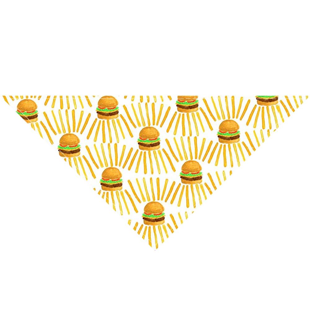 Voedsel Gedrukt Pet Bandana Verstelbare Pet Kat Hond Sjaal Speeksel Handdoek Warm Neck Kraag Halsdoek Tie Bib Bandana Dierbenodigdheden: Style 3 / S