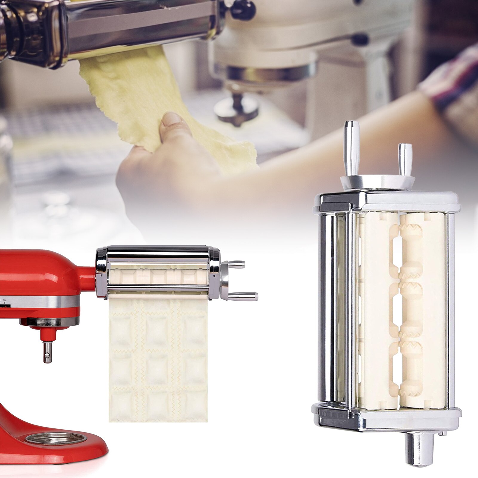 Pasta Tool Household Mixers Attachment for Kitchenaid Blender Roller kitchen pasta Processing tool Noodle machine drill