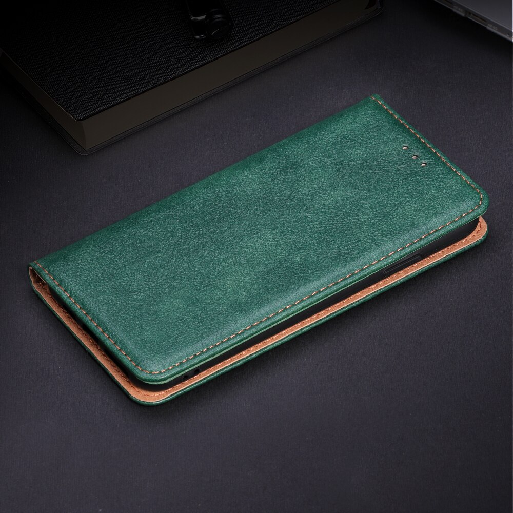 Flip Wallet Case Voor Zte Blade L8 Telefoon Cover Magneet Pouch Coque Voor Zte Blade L8 5 Inch Case Stand pu Leer Siliconen Funda: green