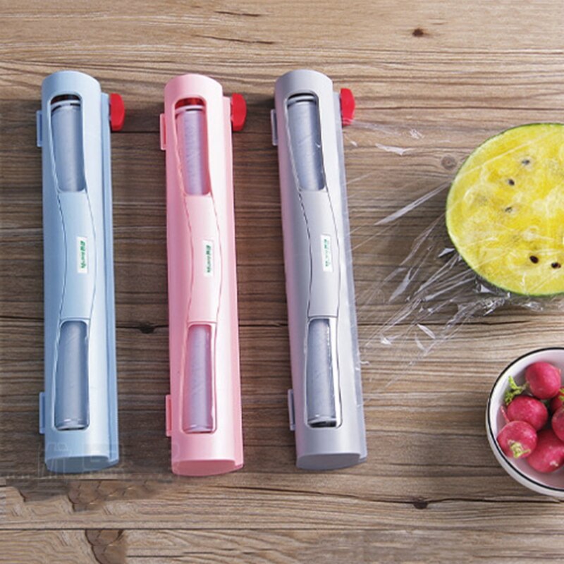 Eten Wrap Dispenser/Snijder, Keuken Tool Folie Vershoudfolie Wrap Disp