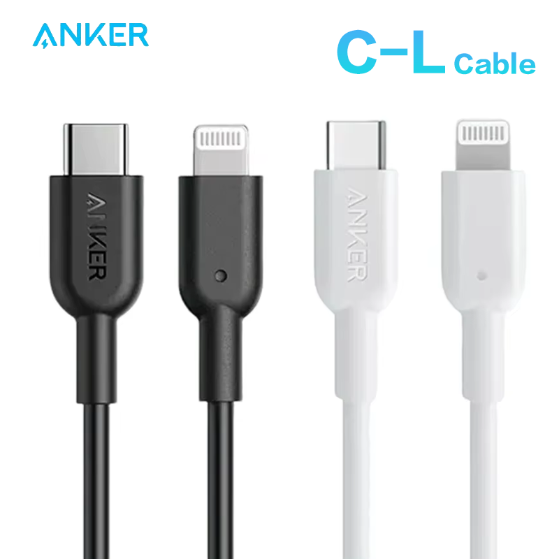 Anker powerline ii usb c till lightning-kabel 3a snabbladdningskabel mfi-certifierad för iphone 14 13 12 14 pro max datasynkroniseringskabel