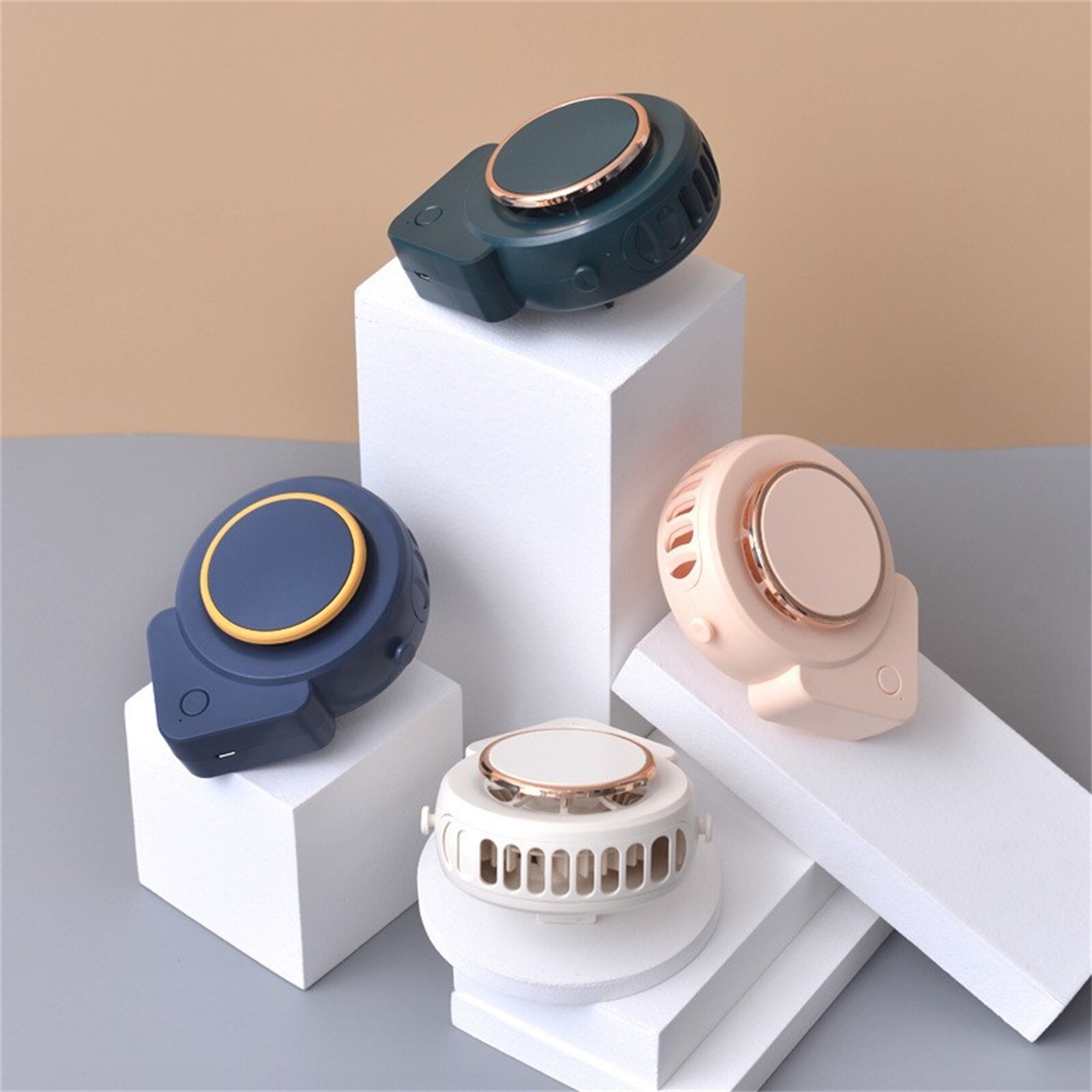 Portable Usb Fan Strong Wind Mini Silent Portable Electric Hanging Fans With Power Long Battery Life