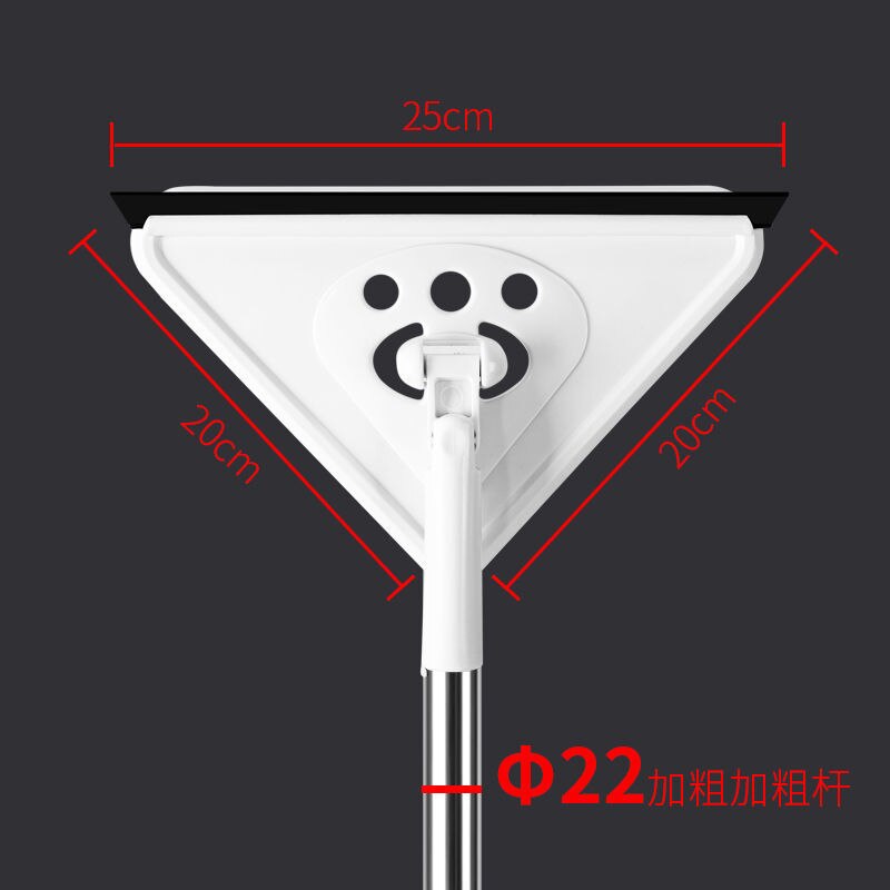 Vip Dropshipping prodotti per la pulizia della casa triangolo Mocio per lavare vetro facile soffitto polvere parete pavimento pianoforte finestre telescopiche