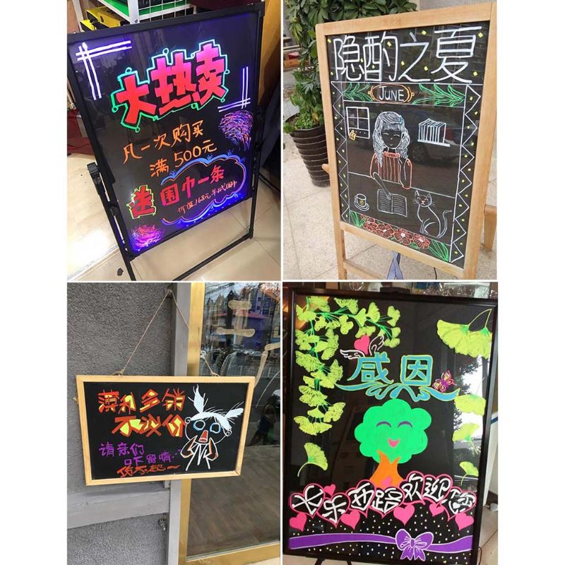 8 marcador de colores tiza líquida fluorescente rotulador de neón para pizarra LED pizarra vidrio pintura grafiti Oficina