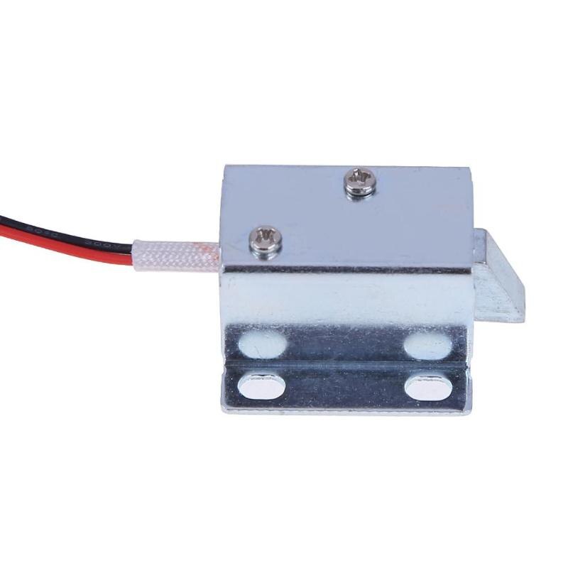 DC 6V/12V Mini Electric Solenoid Door Lock Small Electromagnetic Lock Cabinet Door Electric Lock Assembly Solenoid Lock