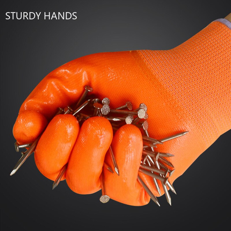 Guantes de PVC de látex para el hogar, resistentes al agua, totalmente recubiertos, para trabajo de carpintería, protección contra el frío, guantes de jardinería