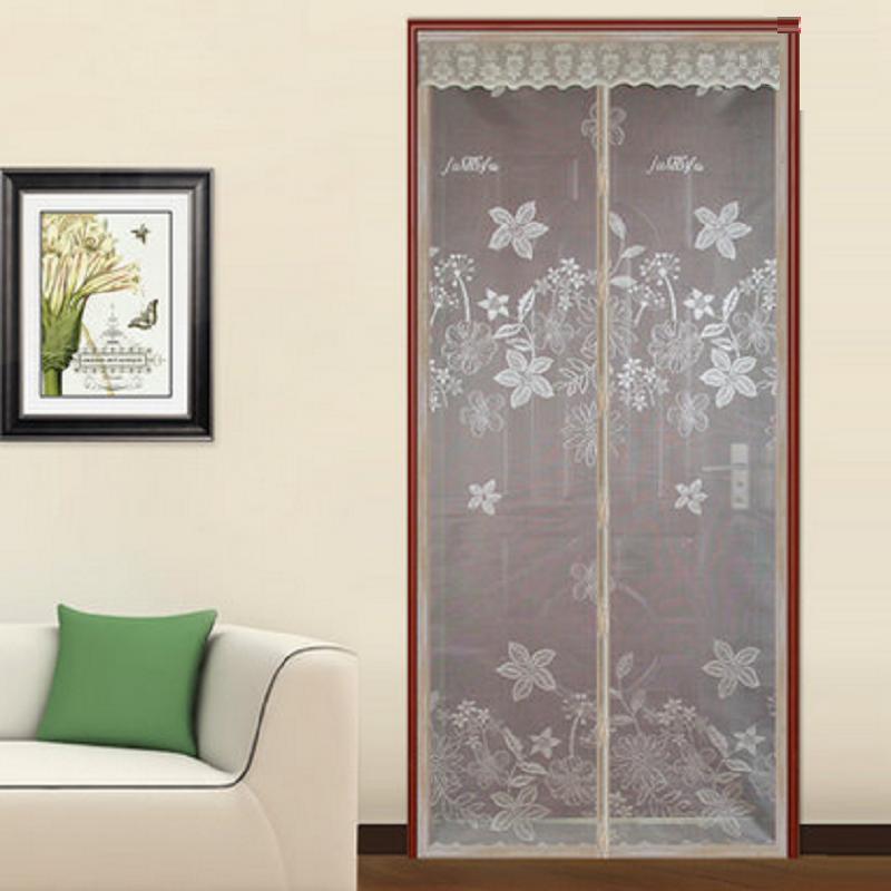 Hoogwaardige Stof Zomer Anti-muggen Magnetische Zachte Hordeur Gordijn Insect Mesh Fly Bug Beschermen Encryptie 100x210 CM Coffe