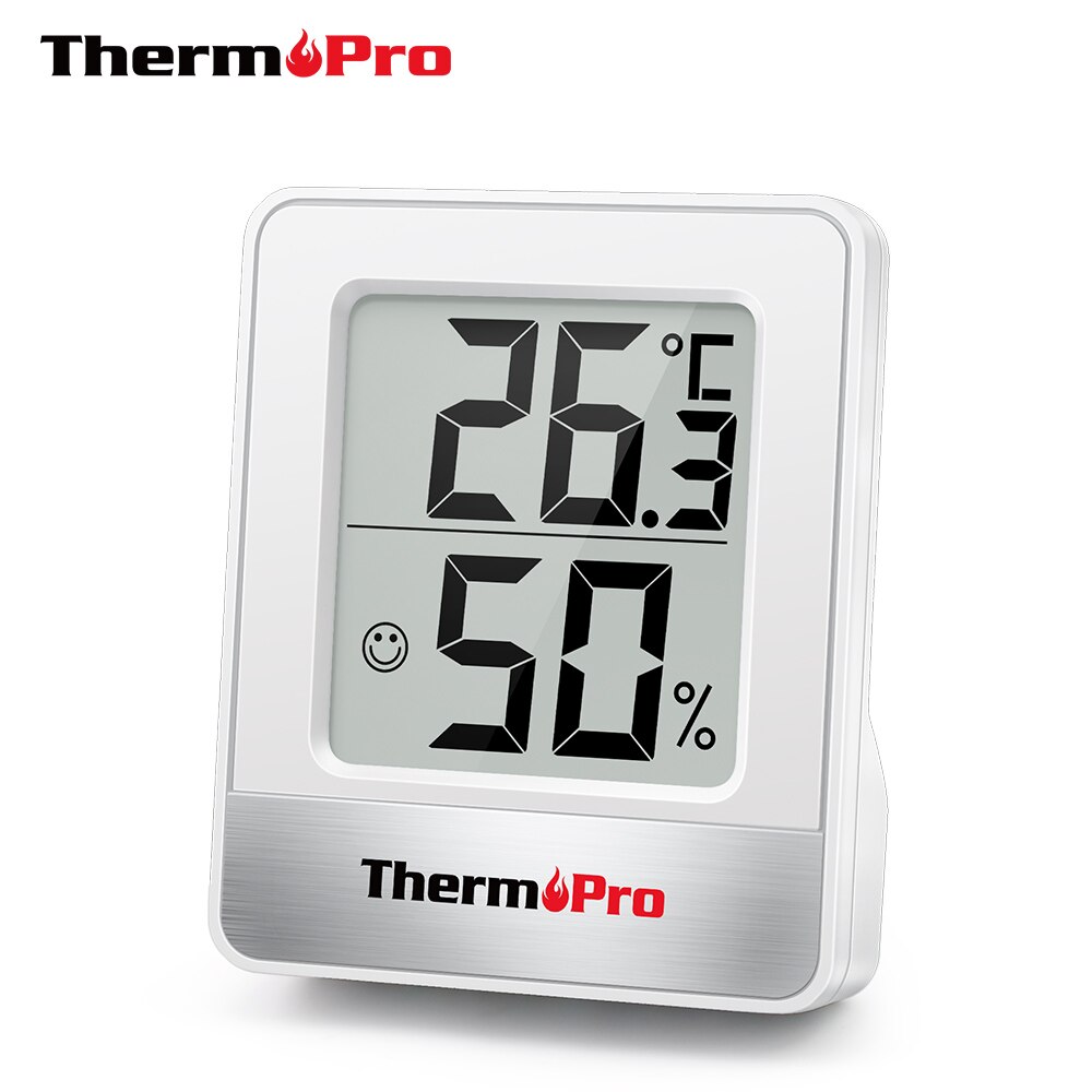 ThermoPro TP49 Zwart Wit Weerstation Mini Digitale Indoor Thermometer Vochtigheid Monitor Thermometer Hygrometer