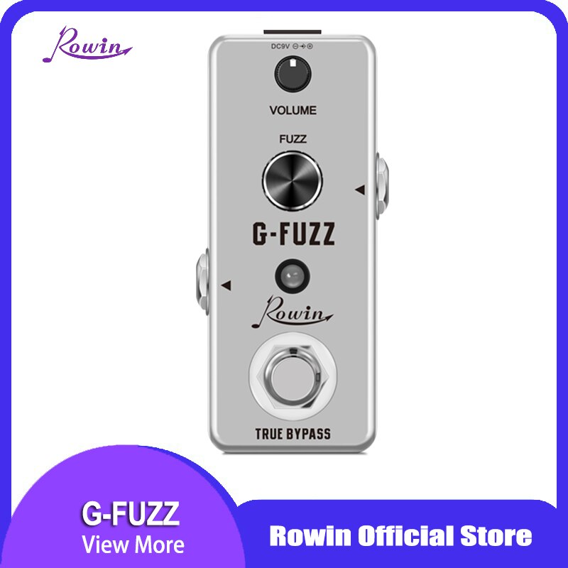 Rowin lef -322 g- fuzz pedal gitar effekt true bypass