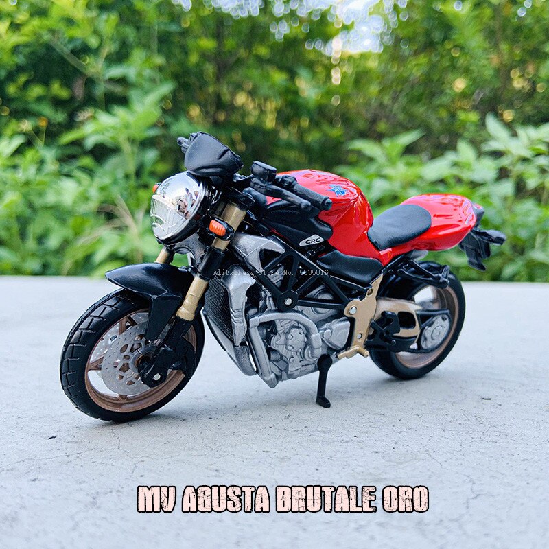 Bburago 1:18 KTM-450 SX-F Factory Edition Static Die Cast Vehicles Collectible Motorcycle Model Toys: MV Brutale Oro