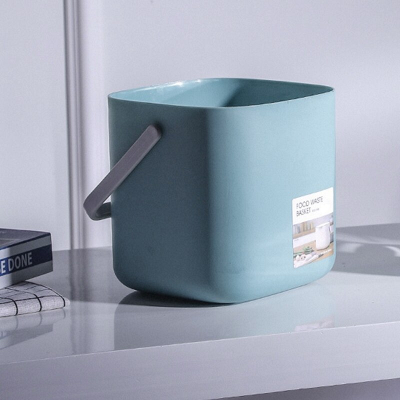 Tragbare 2 Ebene Kunststoff Küche Abfall Mülleimer mit Griff Kompost Abtropffläche Müll Behälter Müll Container Organizer