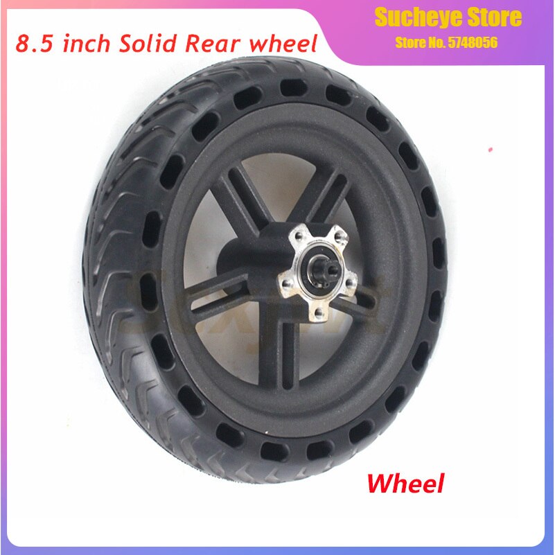 Pneus à Air Arrières pour Trottinette Électrique, Roues de Rééquilibrage 8.5 Pouces, 10 Pouces, Solides, pour Modèle Xiaomi Mijia M365, 8 1/2x2