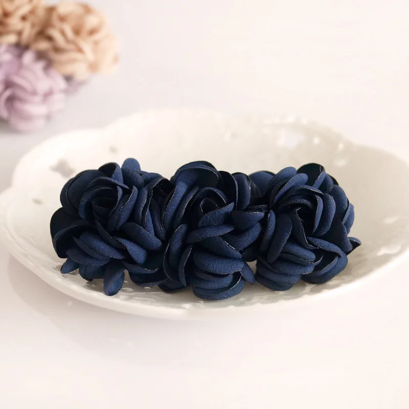 Haar Zubehör Korean Tiara Damen Es Blume Haarspangen Top Frühling Kreuz Clip Kopf Schmuck Frauen Braut Hochzeit Kopfschmuck: 10