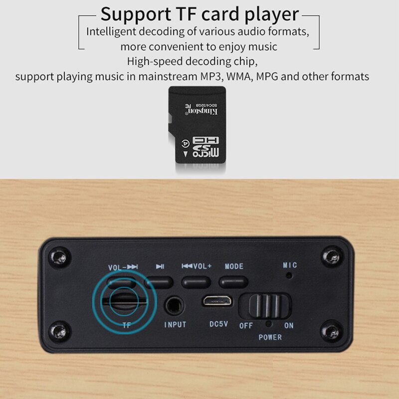 Powerful Wooden TV Soundbar 20W Portable Bluetooth Speaker Wireless Column Home Theater 4D Stereo Subwoofer caixa de som TF FM