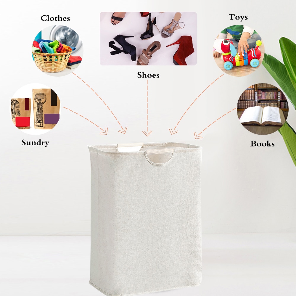 Fabric Laundry Basket Household Storage Basket Dirty Clothes Laundry Basket Retractable Portable Storage Baskets Clothes Box