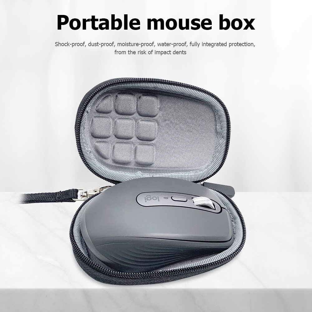 Portable Wireless Mouse Carrying Case for Logitech MX Anywhere 3 Mouse Waterproof Shockproof EVA Travel Storage Bag 23