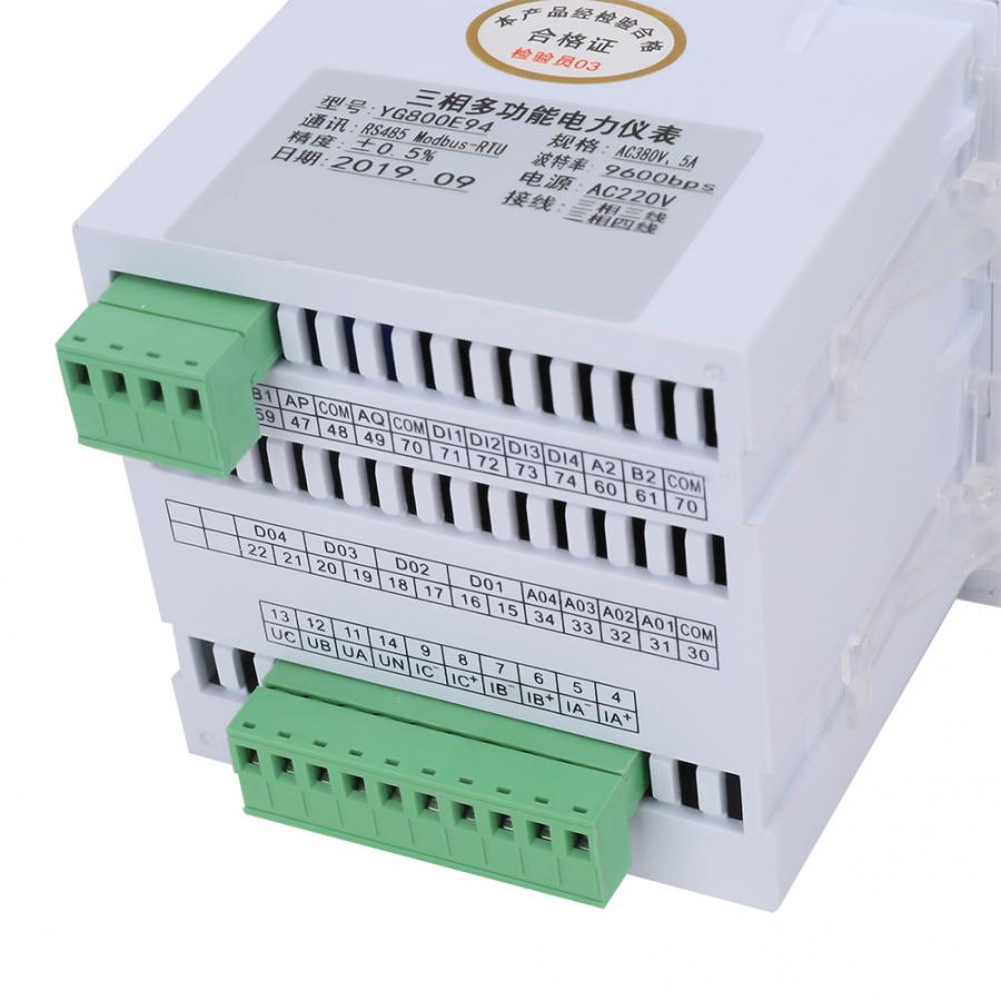 Power Meter Multifunctional Digital LED Electricity Volt Power Meter RS485 Communication 220V Digital Wattmeter