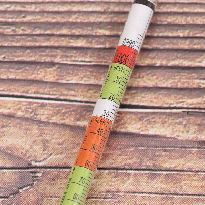 Trippelskalig hydrometer 3 skala testare självbryggt vin socker mätare alkohol mätning för hem brygga vin öl alkohol testning