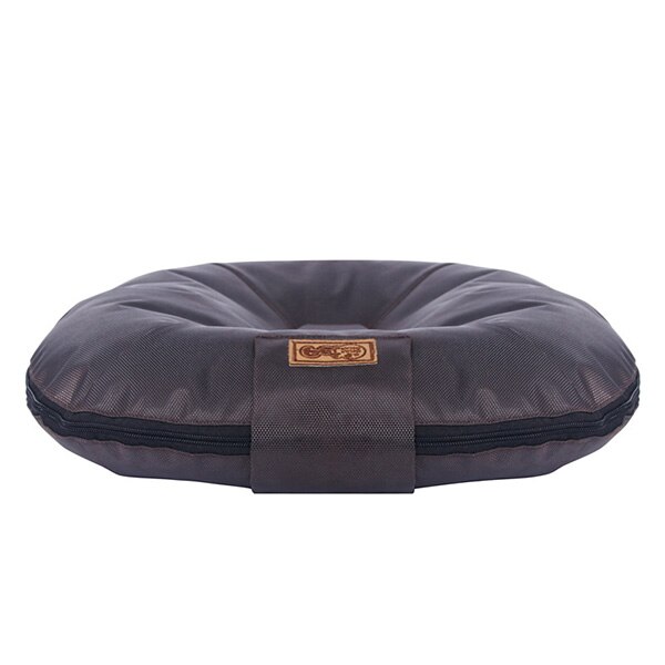 Lit apaisant pour chien, grand tapis confortable pour animal de compagnie, chaise ronde orthopédique, sac de couchage, chenil, coussin de canapé pour chiot: Coffee / XL 100x90x10CM
