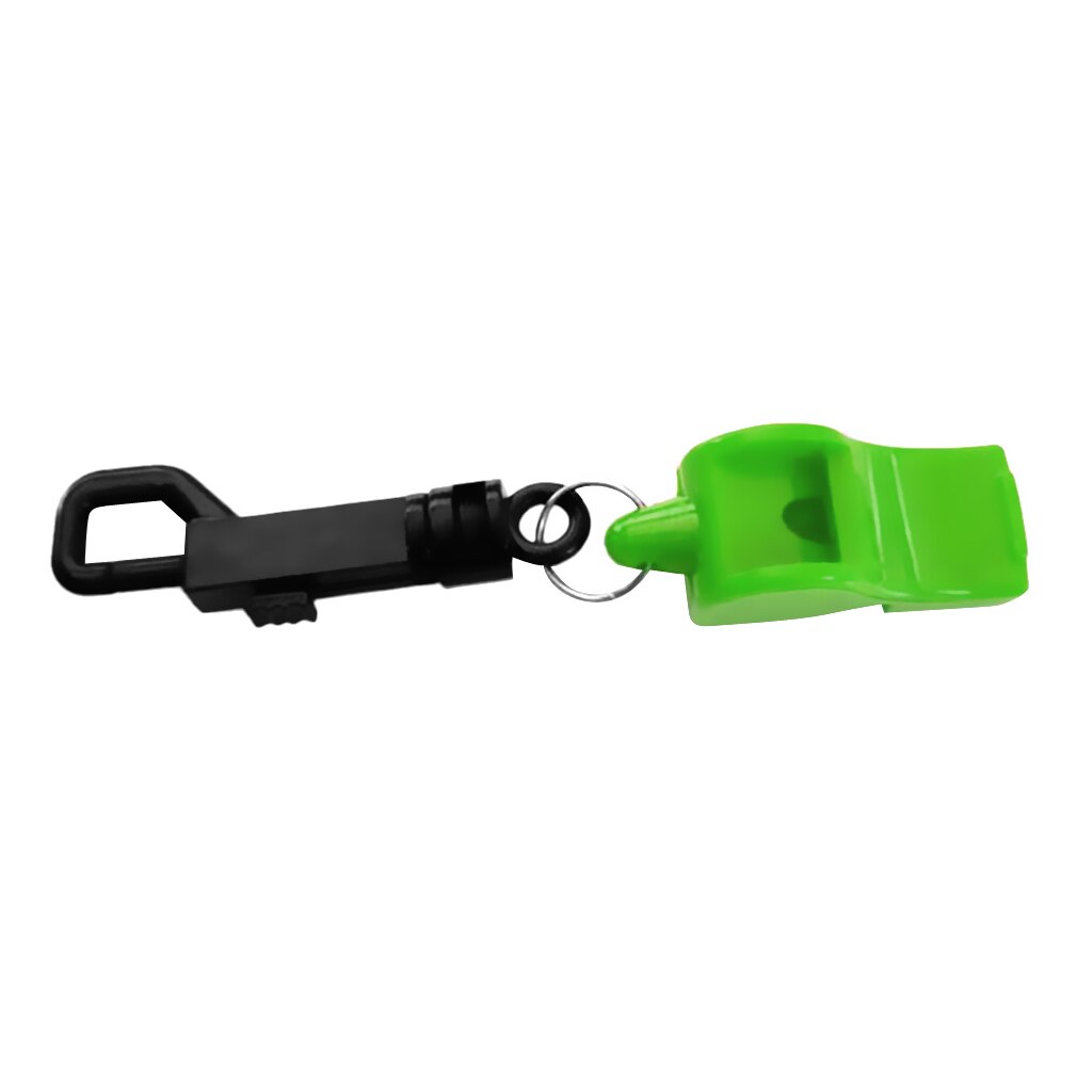1 Pcs di Alta Qualità di Sicurezza Fischietti Con Snap Clip Di Emergenza Facile Da Trasportare per il Campeggio Esterno Scuba Diving Nuoto Kayak: Green