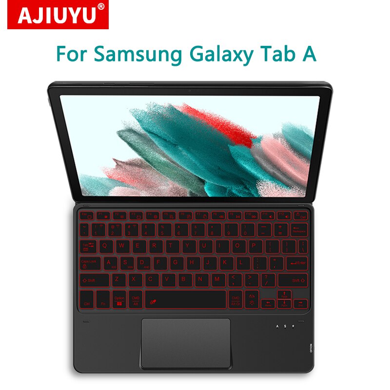 Bluetooth Keyboard TouchPad Backlight For Samsung Galaxy TAB A8 10.5" SM-X200 X205 A7 10.4" A 10.1" A7 Lite 8.7 inch Tablet