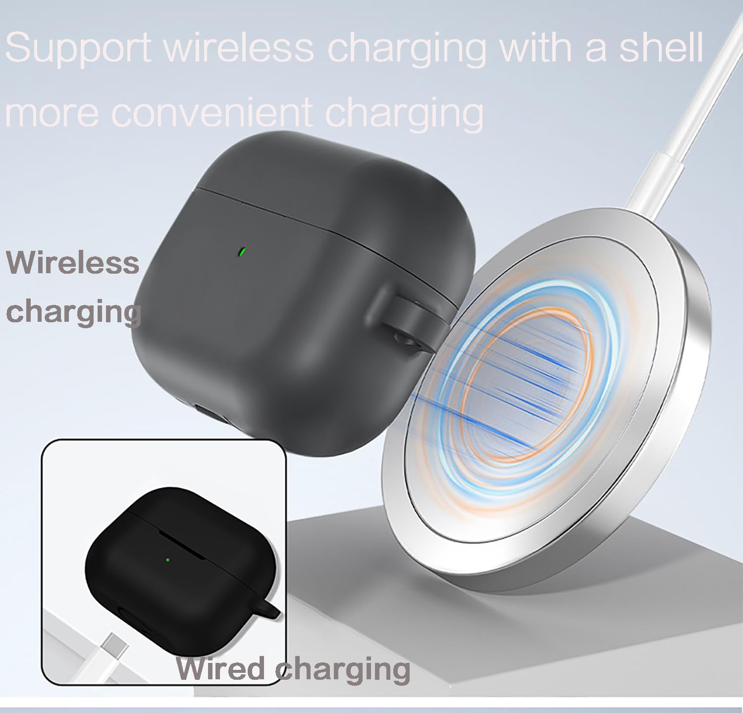 Voor Samsung Galaxy Buds 3 Case & Galaxy Buds 3 Pro Case Zachte siliconen beschermhoes voor Galaxy Buds 3 Accessoires met Lanyard