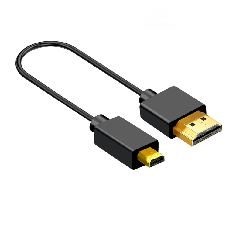 HDMI & Mini HDMI & Micro HDMI 2.0 Version 4K 60P Flexible Cable Hdmi-2.0 4K HD Thin Soft Short Camera Cable OD3.2 20cm 30cm 50cm