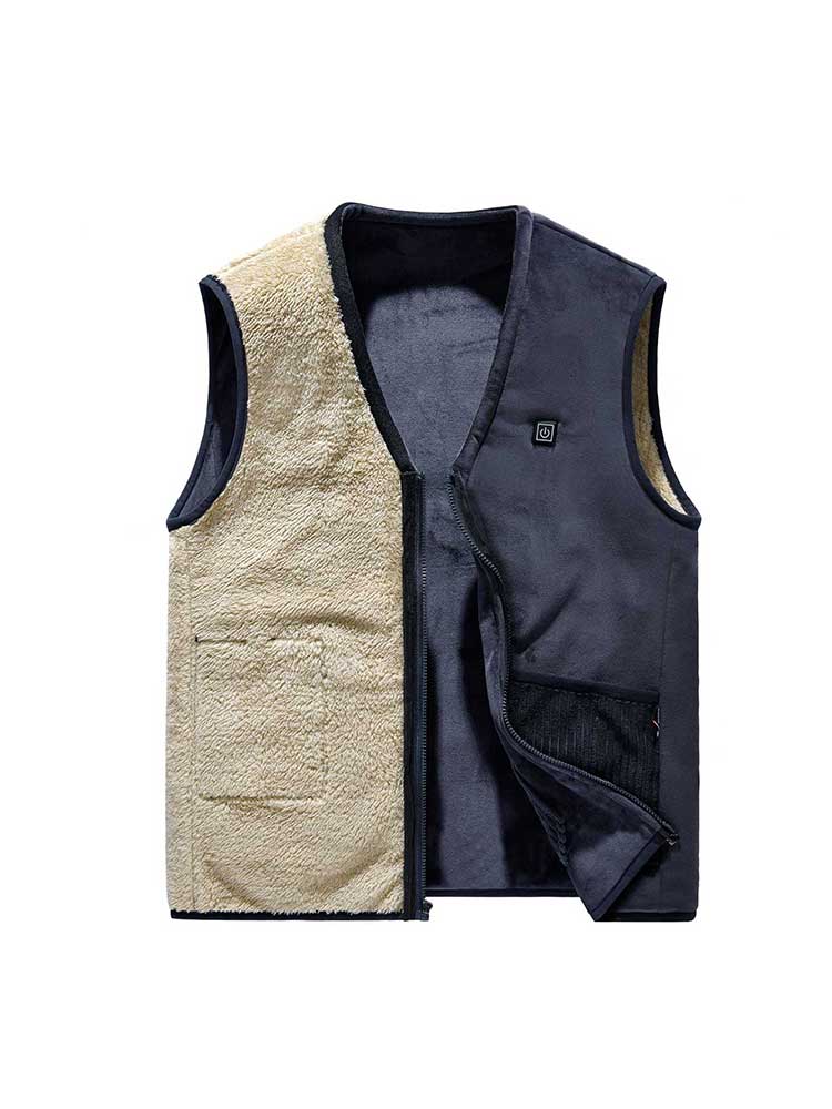 Veste polaire chauffante pour homme et femme, – Grandado