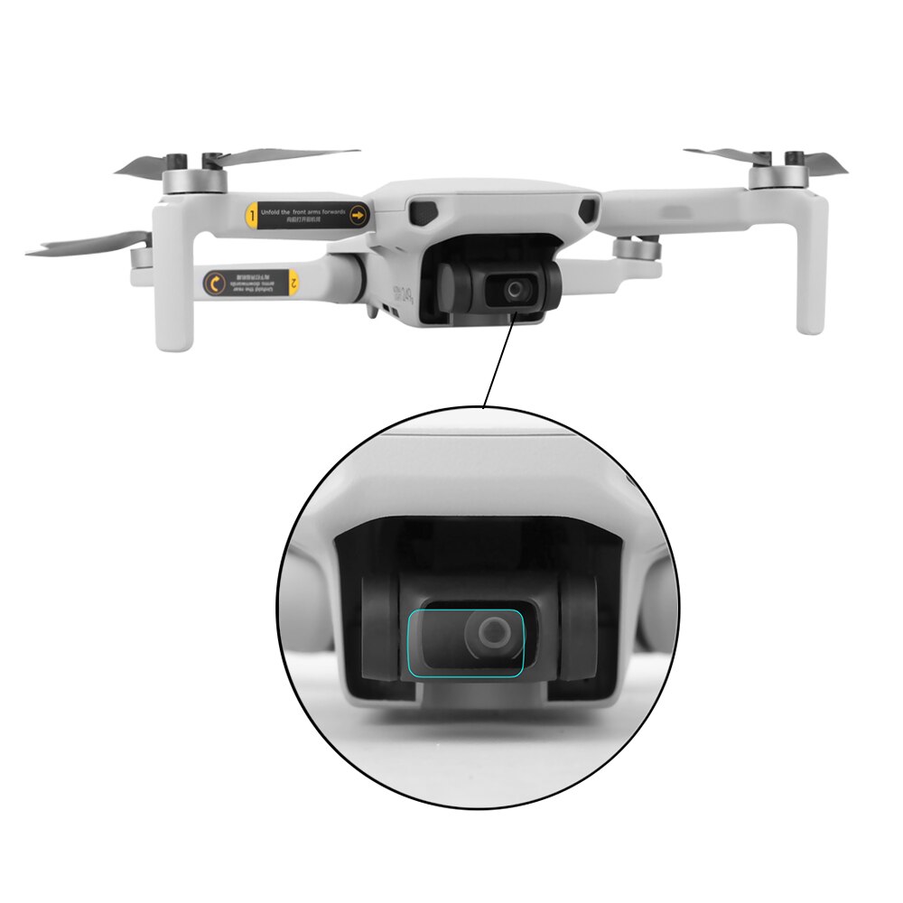 2 Stuks Lens Beschermende Film Voor Dji Mavic Mini Drone Camera Anti-kras Hd Gehard Glas Protector Accessoire