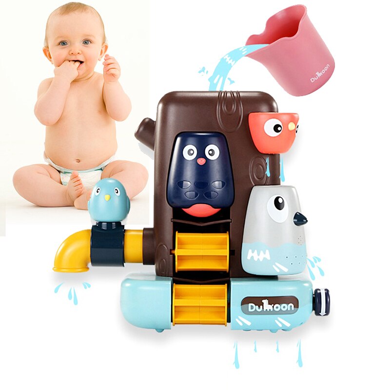 Baby bad legetøj sæt sugekop vand spil legetøj tegneserie klassisk badekar vand legetøj svømning legetøj til børn