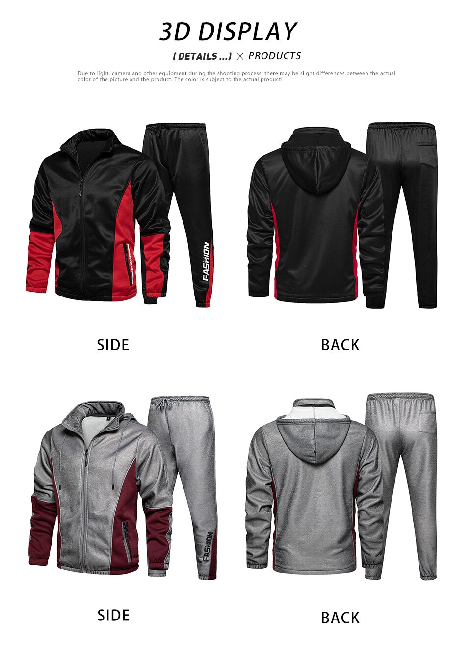 Mannen Trainingspak Sweatsuit Sets Herfst 2 Stuk Rits Jas + Joggingbroek Casual Trainingspak Mannen Sportkleding Set Mannelijke Kleren