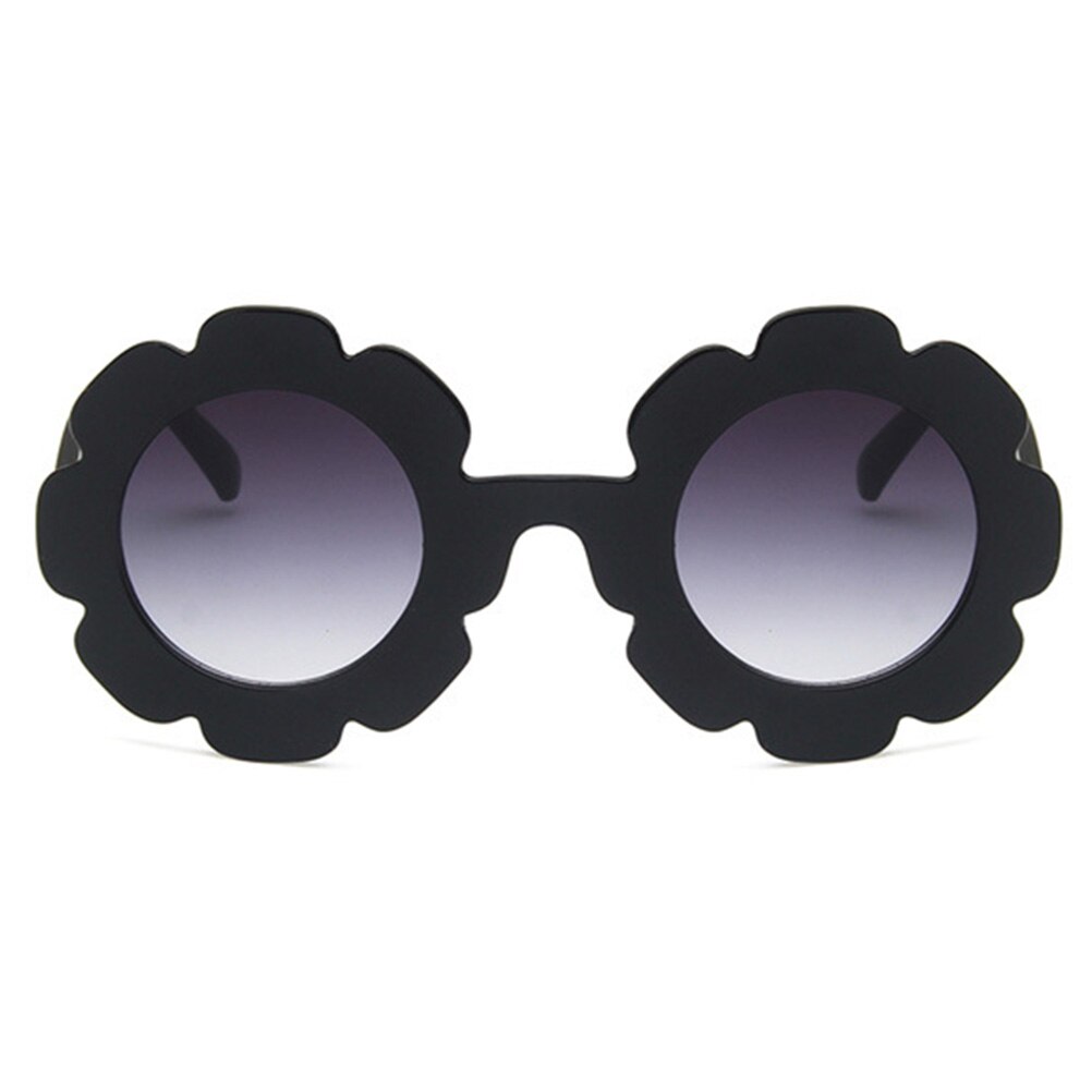 Leuke Speelgoed Kids Zomer Zonnebloem Zonnebril Anti-Uv Bescherming Reflecterende Zonnebril Kids 5 Kleuren Frame Zonnebril: Black