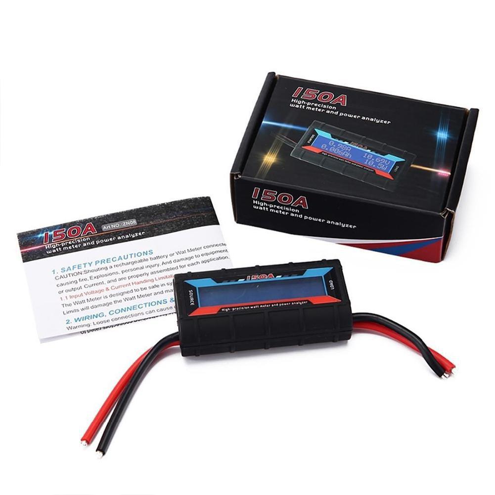 150 AMP Watt Meter with Special Heavy WI Wire Wind Generator Solar DC Online(Black)