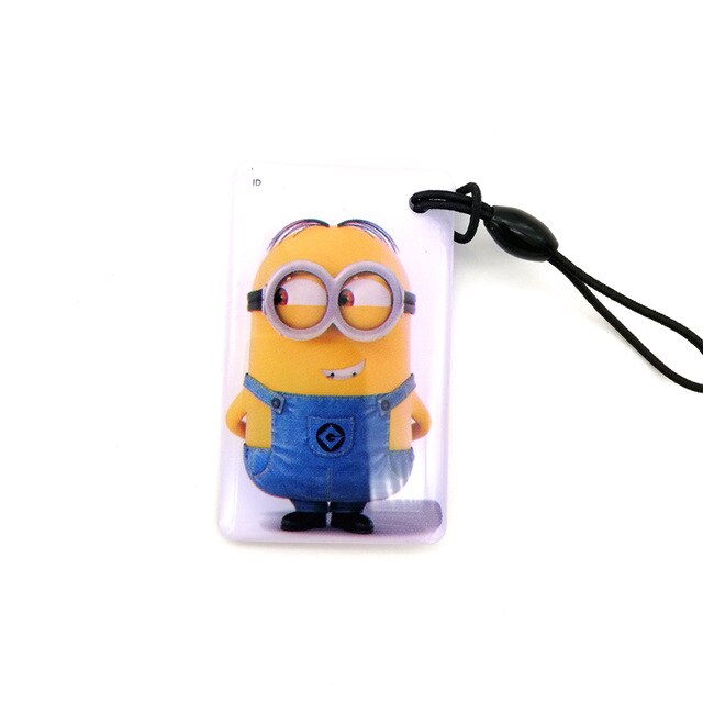 125khz t5577 rfid 13.56mhz uid 2 em 1 mutável s50 1k nfc ic + id regravável composto chave tag keyfob token anel chaveiro cartão: Azul