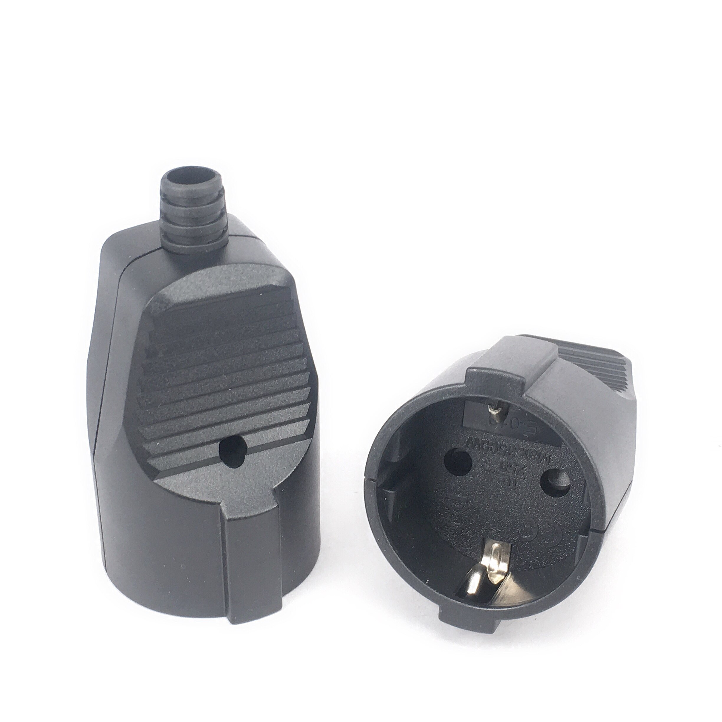 Euro German standard Extension Cord Connection Plug Male Female Butt EU Plug Socket 16A 250V Grounded Power Cable Connector